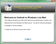 Outlook to Windows Live Mail screenshot